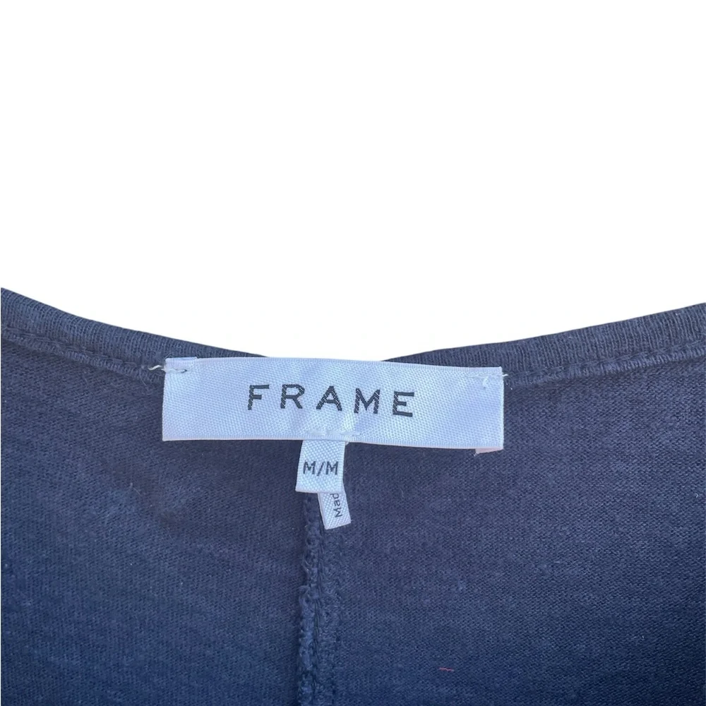 FRAME Classic Crew Linen Tee